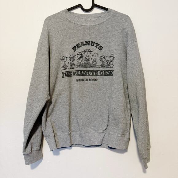 Uniqlo Peanuts Gray Sweatshirt Women's size XS - Picture 1 of 8